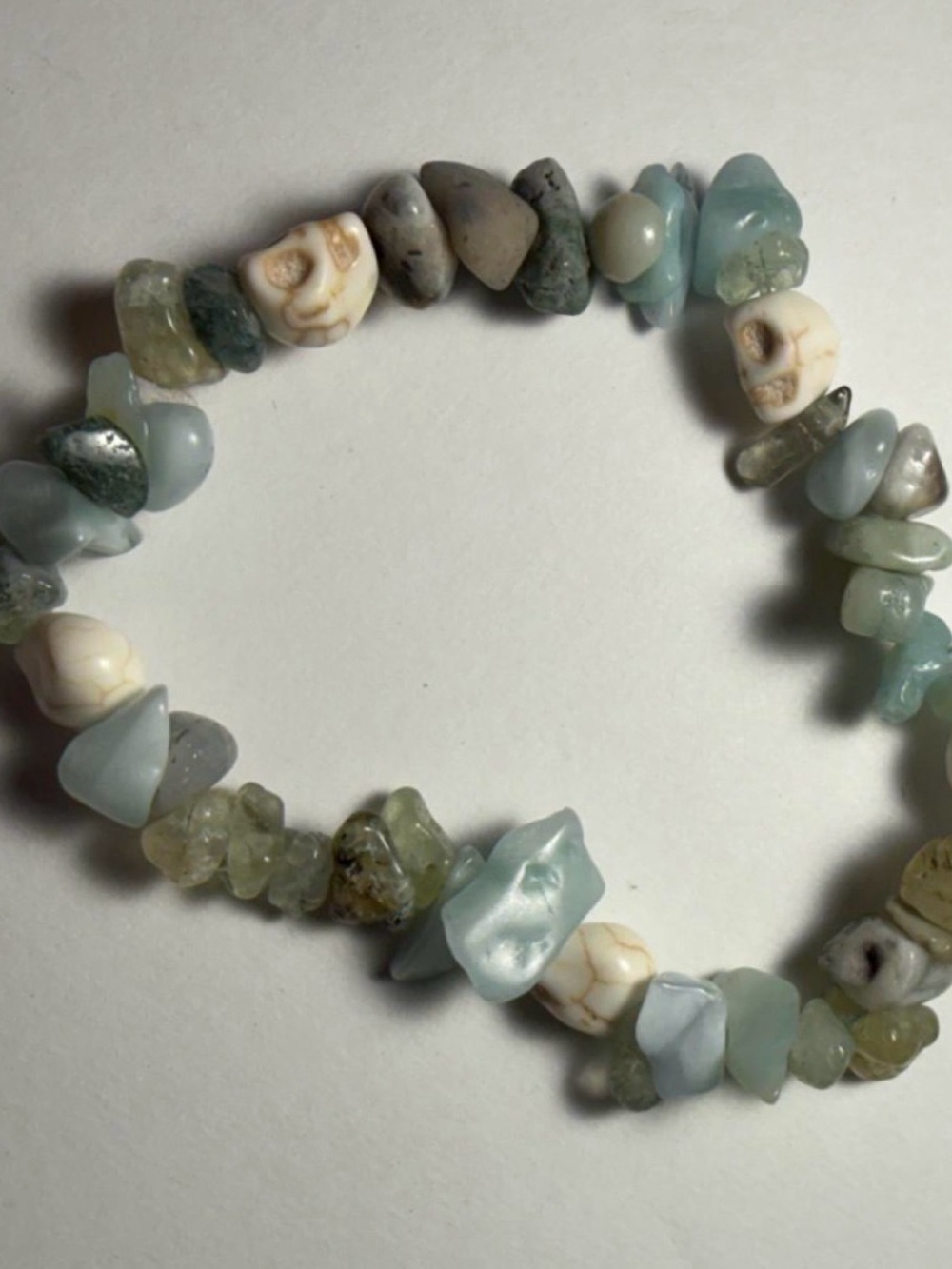 Green gemstone bracelet